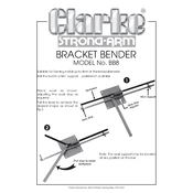 Clarke 3403050 BB8 Bracket Bender manual cover