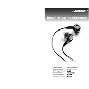 Bose In-Ear Headphones manual cover