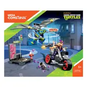 Mega Construx Mattel Leo Turtle Glider Pursuit DXY15 Construction Set manual cover