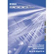 Yamaha 9000 Pro Keyboard manual cover