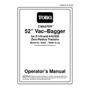 Toro Z Master 52-inch 79402 Bagger manual cover