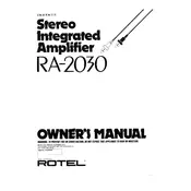 Rotel RA-2030 Amplifier manual cover