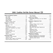 Cadillac DeVille 2005 manual cover