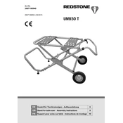 Redstone UMB50 T 3907106940 Saw Stand manual cover