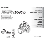 Fujifilm FinePix S5 Pro Camera manual cover