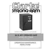 Clarke 7723021 CS800K 56.2L Key Operated manual cover