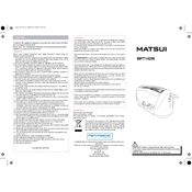 Matsui MPT142W manual cover