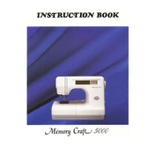 Janome Memory Craft 5000 manual cover