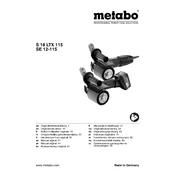 Metabo S 18 LTX 115 Burnisher manual cover