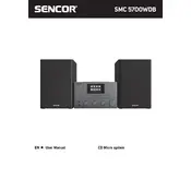 Sencor SMC 5700WDB Audio System manual cover