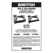 Bostitch 450S2-2 Stapler manual cover