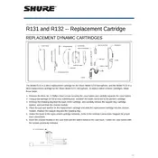 Shure R131 Cartridge manual cover