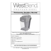 West Bend L5913A 65041WS Ice Shaver manual cover