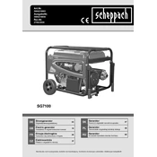 Scheppach SG7100 5906219903 Generator manual cover