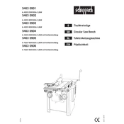 Scheppach TS 4020 54630901 Saw manual cover