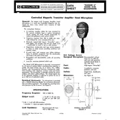 Shure 414C Microphone manual cover