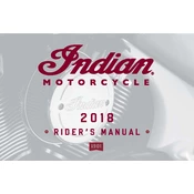 Indian Chief Classic 2018 Motorcycle manual cover