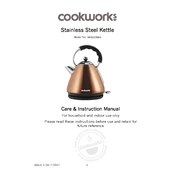 Cookworks 7193965 WK8213NAH Kettle manual cover