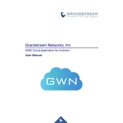 Grandstream GWN Cloud for Android Application manual cover