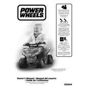 Power Wheels Mattel Kawasaki Lil Quad CDD24 Toy manual cover