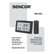 Sencor SWS 2850 Weather Station manual cover