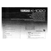 Yamaha K-1020 Cassette Deck manual cover