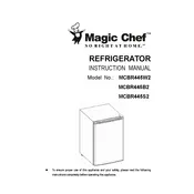 Magic Chef MCBR445B2 Refrigerator manual cover