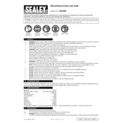 Sealey SA342 Saw manual cover