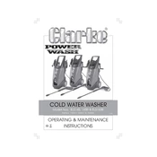 Clarke 7320612 ELS145 Cold Water Washer manual cover