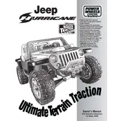 Power Wheels Mattel Jeep Hurricane Ultimate Terrain Traction J4394 Toy manual cover