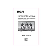 RCA RTU5015-1 TV manual cover