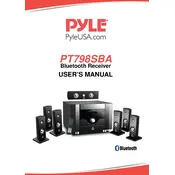 Pyle PT798SBA Bluetooth Receiver manual cover