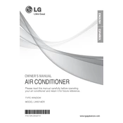 LG LW6014ER LW6014ER.ASWAOSU Air Conditioner manual cover