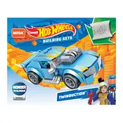 Mega Construx Mattel Hot Wheels Twinduction GYG66 Construction Set manual cover