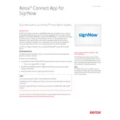 Xerox Connect App for SignNow Application manual cover