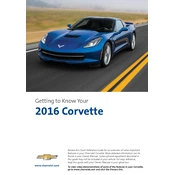 Chevrolet Corvette 2016 manual cover