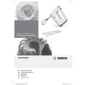 Bosch ErgoMixx MFQ36300GB Mixer manual cover