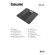 Beurer GS 135 Scale manual cover