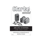 Clarke 6012200 Arc Tig85 Inverter manual cover