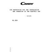 Candy P 604 1 N manual cover