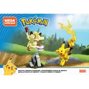 Mega Construx Mattel Pokemon Pikachu FVK78 Construction Set manual cover