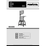 Primaster BS3000 39015109933 Saw manual cover