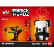 LEGO Chinese New Year Pandas 40466-1 Construction Set manual cover