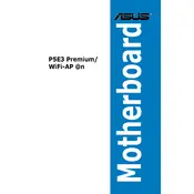 ASUS P5E3 Premium-WiFi-AP @n Motherboard manual cover