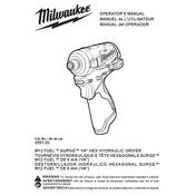 Milwaukee M12 Fuel 2551-20 Driver manual cover