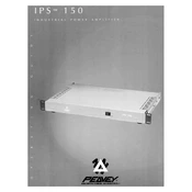 Peavey IPA 150 Amplifier manual cover