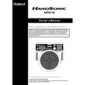 Roland HandSonic HPD15 manual cover