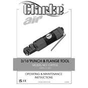 Clarke 3110470 CAT216 Punch Flange Tool manual cover