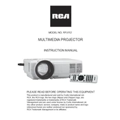 RCA RPJ112 Projector manual cover