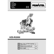 Primaster KZS-RI2000 39012169933 Saw manual cover